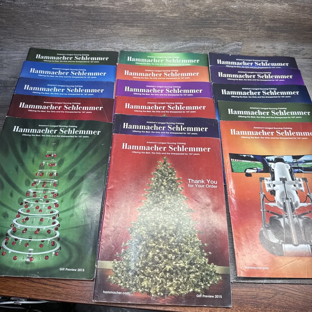 Hammacher Schlemmer Catalogs Lot Of 16 2015 Toys Gifts Mail Order